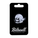 Biltwell enamel pin Skull white/black