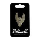 Biltwell enamel pin Winged wheel antique weathered