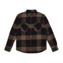 Brixton Bowery flannel shirt heather grey/charcoal