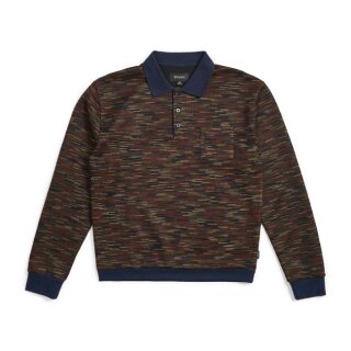 Brixton Cypher Polo sweater navy/maroon