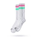 American Socks Mid High Vice City, green/pink striped