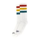 American Socks Mid High Stifler, red/yellow/blue striped