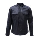 WCC OG perforated leather riding shirt black