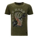 King Kerosin Work Hard T-shirt olive