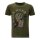 King Kerosin Work Hard T-shirt olive