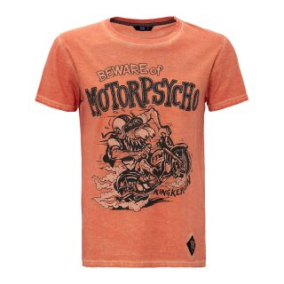 King Kerosin Motorpsycho T-shirt orange