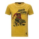 King Kerosin Speed Devil T-shirt dark mustard