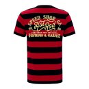 King Kerosin Hot Rod striped T-shirt black/red