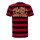 King Kerosin Hot Rod striped T-shirt black/red