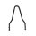 9/16" round steel sissybar, pointed top