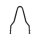 9/16" round steel sissybar, pointed top