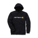 Carhartt Signature logo hoodie black