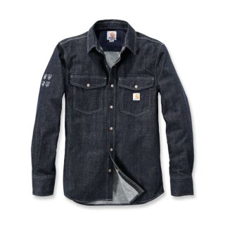 Carhartt protective denim shirt classic dark