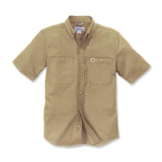 Carhartt rugged Prof workshirt S/S dark khaki