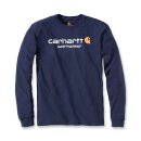 Carhartt Maddock core logo T-shirt L/S navy
