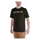 Carhartt core logo T-shirt S/S peat