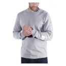 Carhartt sleeve logo T-shirt L/S heather grey