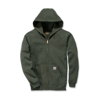 Carhartt zip hooded sweatshirt moss
