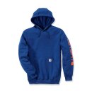 Carhartt sleeve logo hooded sweatshirt superior blue