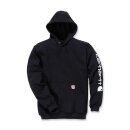 Carhartt Sleeve logo hoodie black