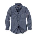 Carhartt Fort solid shirt L/S Denim blue Chambray