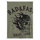 King Kerosin Bad & Fast raglan sweatshirt olive