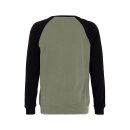 King Kerosin Bad & Fast raglan sweatshirt olive