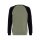 King Kerosin Bad & Fast raglan sweatshirt olive