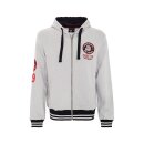 King Kerosin Angry Hawks zip hoodie grey