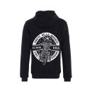 King Kerosin El Paso zip hoodie black