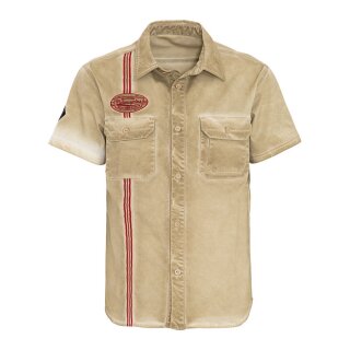 King Kerosin Motorcycles Repair workshirt terra