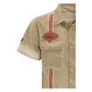 King Kerosin Motorcycles Repair workshirt terra