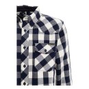 King Kerosin Faster & Louder shirt white/blue