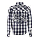 King Kerosin Faster & Louder shirt white/blue