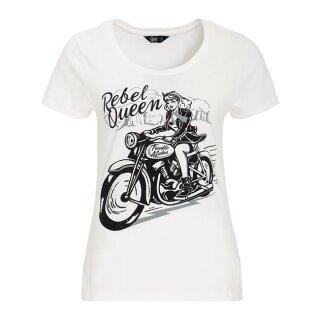 Queen Kerosin Rebel Queen T-shirt white