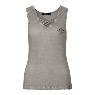 Queen Kerosin No Bike No Ride tank top grey