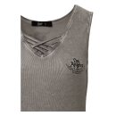 Queen Kerosin No Bike No Ride tank top grey