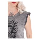 Queen Kerosin Tattoo Girl T-shirt grey