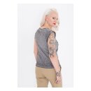 Queen Kerosin Tattoo Girl T-shirt grey