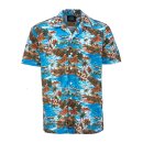 Dickies Blossvale revere collar shirt ocean