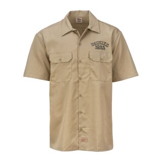 Dickies Yolun short sleeve work shirt khaki