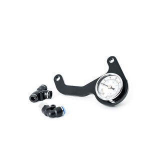 Killer Custom, M8 air ride gauge kit. White face gauge