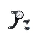 Killer Custom, M8 air ride gauge kit. White face gauge