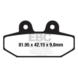 EBC, brake pads. V-Pad semi sintered copper