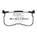 EBC, Double-H sintered brake pads. Rear