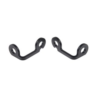 Blinkerhalter vorne schwarz für Harley Softail Dyna V Rod 07-17