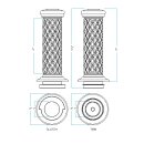 Biltwell Alumicore Griffe schwarz für Harley TBW Modelle 08-25