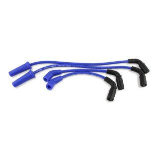 Accel 8mm SS Spiral Core Zündkabel Set für Harley Softail M8 18-24 blau