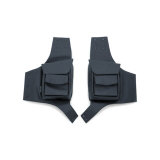 Kuryakyn, saddlebag pouch set. Black