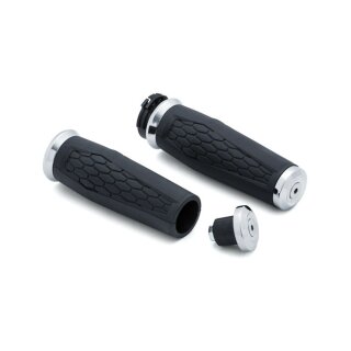 Kuryakyn Hex grips chrome